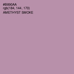 #B890AA - Amethyst Smoke Color Image